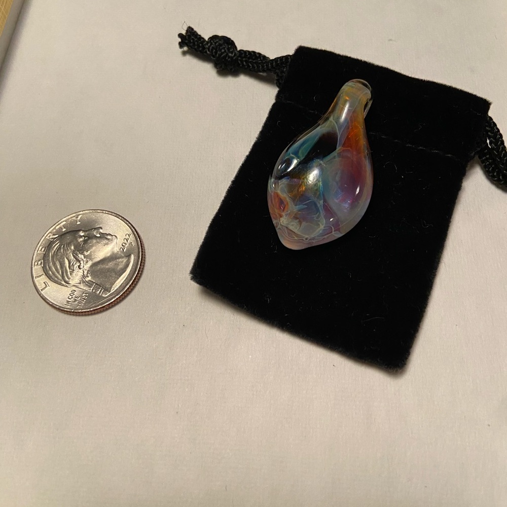 Glass Rainbow Necklace Pendant